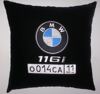 Подушки в машину с логотипом БМВ 116i, аксессуар для автомобиля BMW 116i