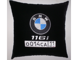 Подушки в машину с логотипом БМВ 116i, аксессуар для автомобиля BMW 116i
