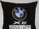 Подушки в машину с логотипом БМВ X5 черная, аксессуар для автомобиля BMW X5