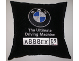 Подушки в машину с логотипом БМВ с лозунгом, аксессуар для автомобиля BMW