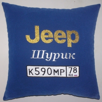 Подушки в машину с логотипом Джип, аксессуар для автомобиля Jeep