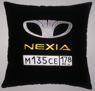 Подушки в машину с логотипом Дэу Нексия, аксессуар для автомобиля Daewoo Nexia