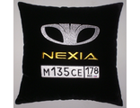 Подушки в машину с логотипом Дэу Нексия, аксессуар для автомобиля Daewoo Nexia