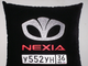 Подушки в машину с логотипом Дэу Нексия черная, аксессуар для автомобиля Daewoo Nexia