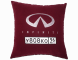 подушки в машину с логотипом Infiniti, аксессуар для автомобиля Инфинити