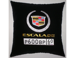 Подушки в машину с логотипом Кадиллак Эскалейд, аксессуар для автомобиля Cadillac Escalade
