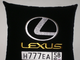 подушки в машину с логотипом Лексус черная, аксессуар для автомобиля Lexus
