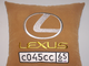 подушки в машину с логотипом Лексус бежевая, аксессуар для автомобиля Lexus