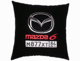 подушки в машину с логотипом Мазда, аксессуар для автомобиля Mazda