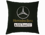 подушки в машину с логотипом Мерседес, аксессуар для автомобиля Mercedes