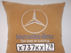 подушки в машину с логотипом Мерседес бежевая, аксессуар для автомобиля Mercedes-Benz