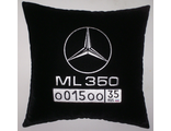 подушки в машину с логотипом Мерседес ML 350, аксессуар для автомобиля Mercedes ML 350