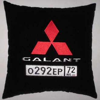 подушки в машину с логотипом Мицубиси Галант, аксессуар для автомобиля Mitsubishi Galant