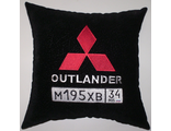 подушки в машину с логотипом Мицубиси Аутлендер, аксессуар для автомобиля Mitsubishi Outlander