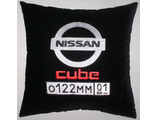 подушки в машину с логотипом Ниссан Куб, аксессуар для автомобиля Nissan Cube