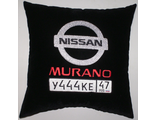 подушки в машину с логотипом Ниссан Мурано, аксессуар для автомобиля Nissan Murano