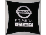 подушки в машину с логотипом Ниссан Примера, аксессуар для автомобиля Nissan Primera