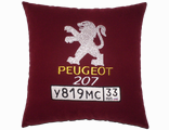 подушки в машину с логотипом Пежо, аксессуар для автомобиля Peugeot
