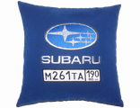 подушки в машину с логотипом Субару, аксессуар для автомобиля Subaru