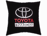 подушки в машину с логотипом Тойота, аксессуар для автомобиля Toyota